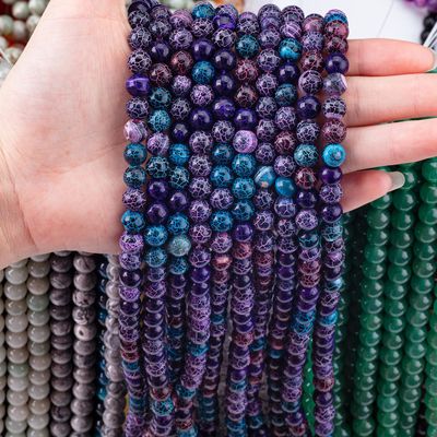 Schitterend weergekozen agate losse kralen strengen half edelsteen gekraakt agate voor doe-het-zelf sieraden maken