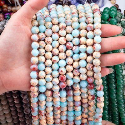 Semi-Edelsteen Shoushan Steen Jasper losse kralen strengen Slangenhuid Steen voor zelfstandig sieraden maken