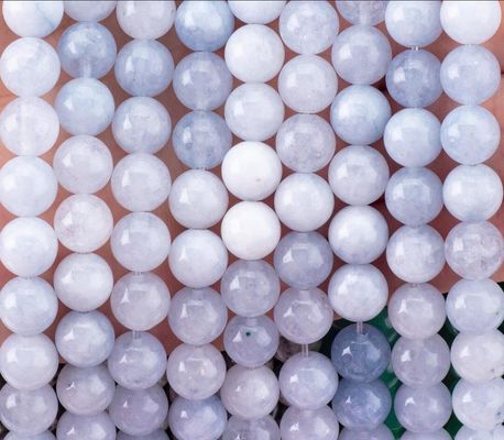Semi-Edelsteen Lichte Aquamarijn losse kralen strengen Natuurlijk kristal edelsteen voor zelfstandig sieraden maken