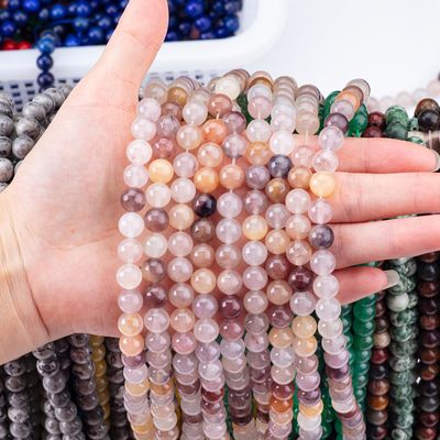 Violet steen losse kralen strengen 4 mm halfschattige kralen voor feestjuwelen