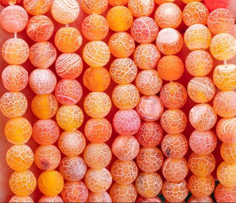 Oranje Agate Loose Bead Strands 2mm Semi Precious Beads