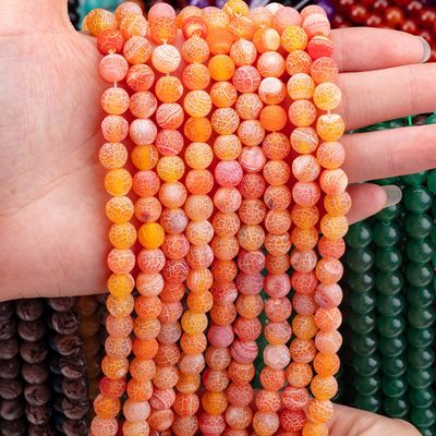 Oranje Agate Loose Bead Strands 2mm Semi Precious Beads