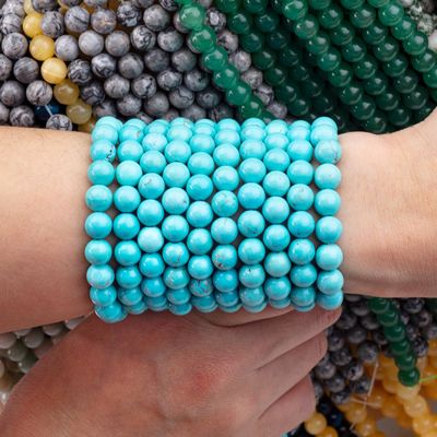 Turquoise loose bead strands semi precious stone kristal edelsteen voor doe-het-zelf sieraden maken