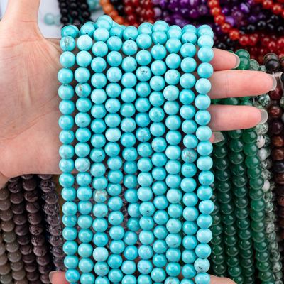 Turquoise loose bead strands semi precious stone kristal edelsteen voor doe-het-zelf sieraden maken