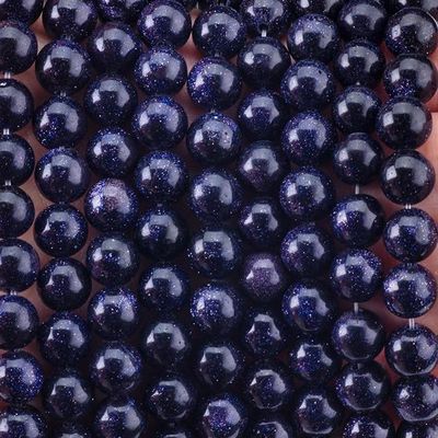 8mm blauwe zandsteen kralen helende kristalsteen kralen voor sieraden maken