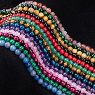 8mm donkere gouden tijger oog edelsteen kralen helende kristalsteen kralen voor sieraden maken
