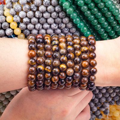 8mm Bruine Tiger Eye Edelsteen Perlen Healing Crystal Stone Perlen Voor Juwelen maken