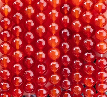 Rode Agate 8 mm Natuurlijke Corneliaanse Edelsteen Ronde Perlen Voor Feestjuwelen