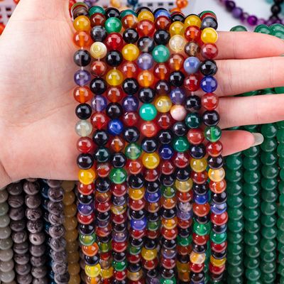 Natuurlijke genezende energie bloem achatenperlen voor sieraden maken