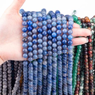 8 mm blauwe aventurine edelsteen kraal Healing kristalsteen kraal voor sieraden maken