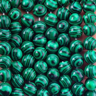8mm malachiet edelstenen kralen helende kristalstenen kralen voor het maken van sieraden
