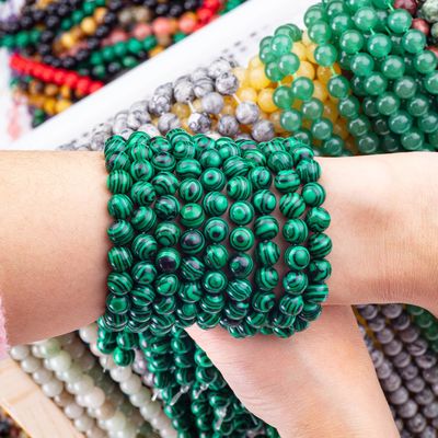 8mm malachiet edelstenen kralen helende kristalstenen kralen voor het maken van sieraden