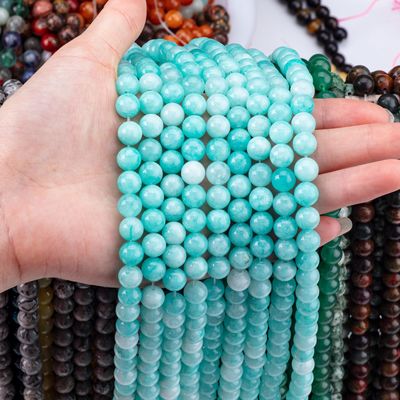 8mm Tianhe Stone Crystal Round Bulk Bead Voor DIY Juwelen Earring And Necklace maken