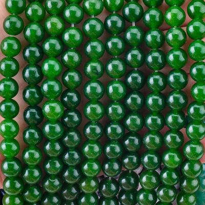 Groene jade losse bulk ronde kraal Custom Multi-Size kraal voor sieraden maken