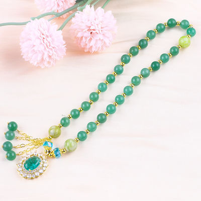 Ovale vorm Groen Aventurine Steen Perlen Armband Dubbellaag