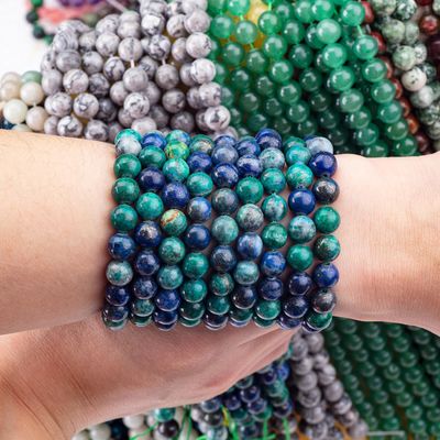 8mm kleurrijke lapislazuli edelstenen kralen helende kristalstenen kralen voor het maken van sieraden