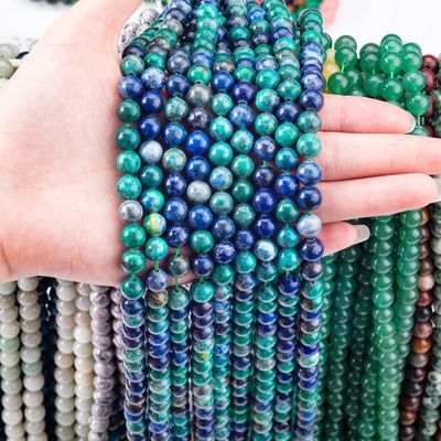 8mm kleurrijke lapislazuli edelstenen kralen helende kristalstenen kralen voor het maken van sieraden