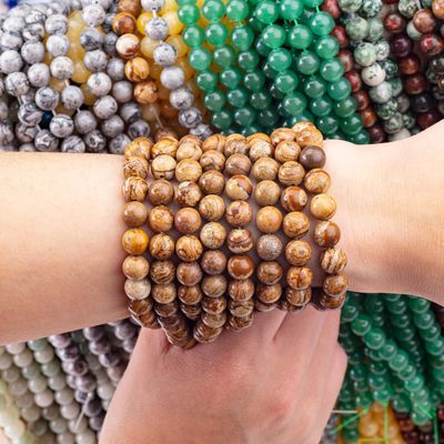 8mm beeld jasper edelsteen kralen helende kristalsteen kralen voor sieraden maken