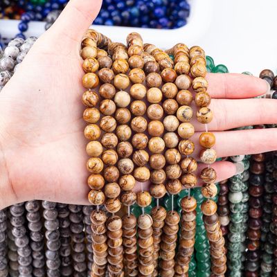 8mm beeld jasper edelsteen kralen helende kristalsteen kralen voor sieraden maken