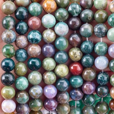 8mm Indiase Agate Edelsteen Perlen Healing Crystal Stone Perlen Voor Juwelen Maken