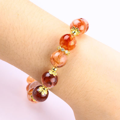 Handgemaakte edelsteen kraan Armband Hematite Kwartz Sfeer Steen Armband Verstelbare vlinder amuletten Armband Voor feest