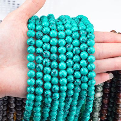 8MM Groen Turquoise Bulk Beads Strands voor het maken van sieraden Armband Halsketting Oorbellen