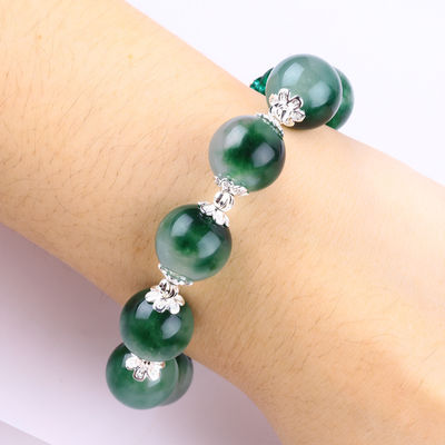 Handgemaakte edelsteen kraan Armband Groen Chalcedonie Steen Armband Verstelbare Peel Charm Armband Voor feest dagelijks dragen