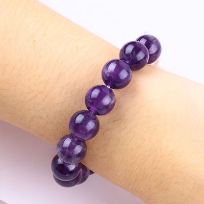 Handgemaakte edelsteen kraan Armband Donker Amethyst Steen Armband Verstelbare Peel Charms Armband Voor Feest dagelijks dragen