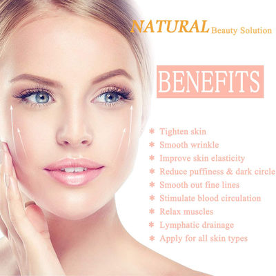 Handheld Bule Dot Stone Crystal Jade Face Roller voor gezwollen ogen