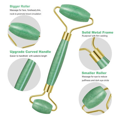 Gezichtsmassage 100% natuurlijk kristalgroen Aventurine Gezichts Jade Roller