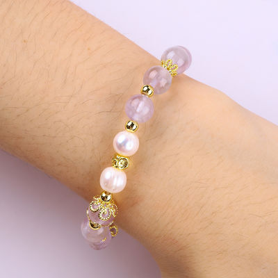 Handgemaakte edelsteen kraan Armband Natuurlijke Amethist Steen Armband Verstelbare amuletten Armband Voor feest dagelijks dragen