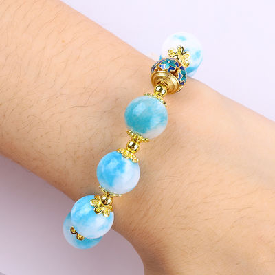 Handgemaakte edelsteen kraan Armband Natuurlijke Perzische Jade Steen Armband Verstelbare amuletten Armband Voor feest dagelijks dragen