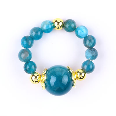 4mm Apatite Kleine Perlen Genezende Energie Kristallen Ronde Stretch Perlen Ring Voor Dagelijkse Draagbaarheid En Partij