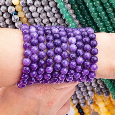 8mm violet galaxy agaat edelsteen kralen helende kristalsteen kralen voor sieraden maken