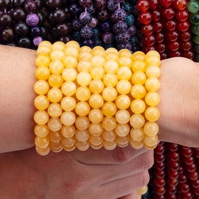8 mm lichter honing jade edelsteen kralen helende kristalsteen kralen voor het maken van sieraden