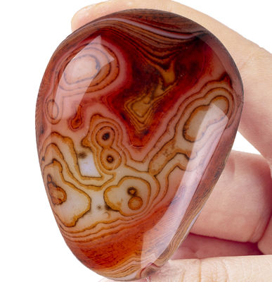 Natuurlijke gepolijste Carnelian Palm Stone Carnelian Pocket Gemstone Carnelian Worry Stone Voor stressverlichting Huisdecoratie