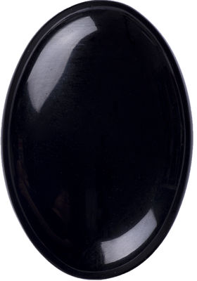Natuurlijke gepolijste zwarte Obsidian Palmsteen Zwarte Obsidian Pocket Worry Edelsteen Voor het verminderen van stress Huisversiering
