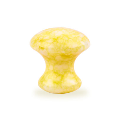 Geel jade champignon kristal Guasha Board voor persoonlijke gezondheidszorg