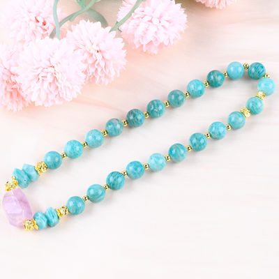 11MM 14MM Tianhe Steen Amethist Kristal Edelsteen Perlen Armbanden 2 laag