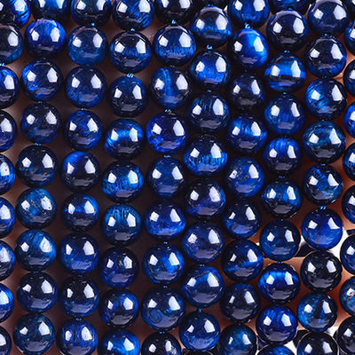 8 mm natuurlijke donkerblauwe tijger oog edelsteen kristalsteen kraal voor sieraden maken