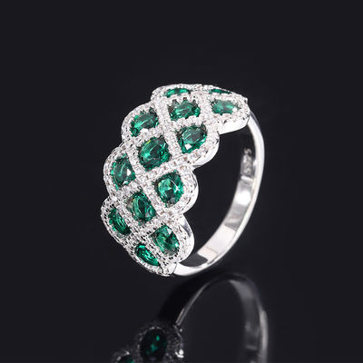 Zircon 925 Sterling Silver Gem Verlovingsringen Bloemvorm