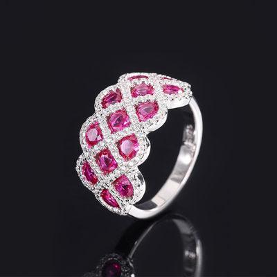Zircon 925 Sterling Silver Gem Verlovingsringen Bloemvorm