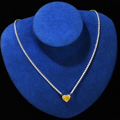 Elegant hart Aqua Blauw 925 Sterling Zilveren Hart Edelsteen Ketting