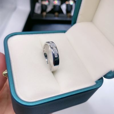 18k goud moissanite diamant verlovingsring aangepaste kleur