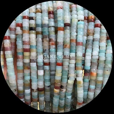 Natural Crystal Gemstone Rondelle Perlen Drum Shape Loose Bead Strands voor feest cadeautjes