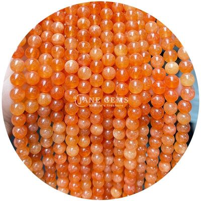 Groothandel Natuurlijke kristal edelstenen ronde kalcedoniekransen jade ronde losse kralen accessoires voor doe-het-zelf armband halsketting