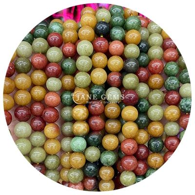 Groothandel Natuurlijke kristal edelstenen ronde kalcedoniekransen jade ronde losse kralen accessoires voor doe-het-zelf armband halsketting