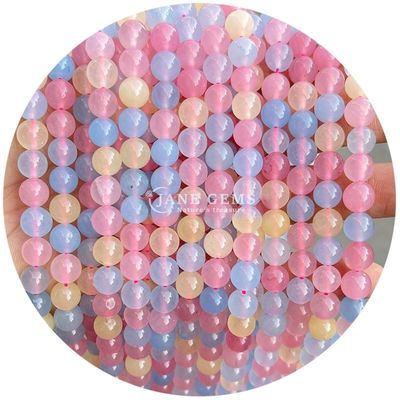Groothandel Ronde natuursteen kralen Ronde losse edelsteen kralen Accessoires 8mm Aquamarin losse kralen voor DIY sieraden