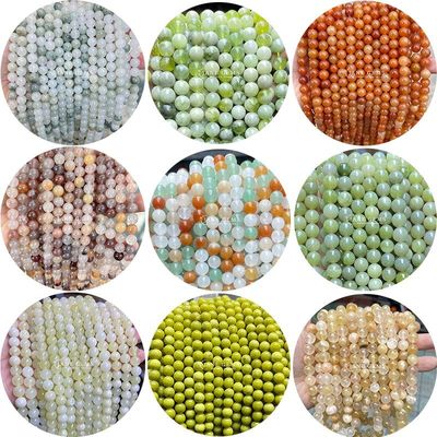 Groothandel Ronde natuursteen kralen Ronde losse edelsteen kralen Accessoires 8mm Aquamarin losse kralen voor DIY sieraden