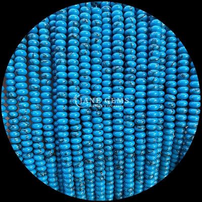 Natural Crystal Gemstone Rondelle Abacus Shape Amazonite Tiger Eye Loose Bead Strands voor Yoga Armbanden